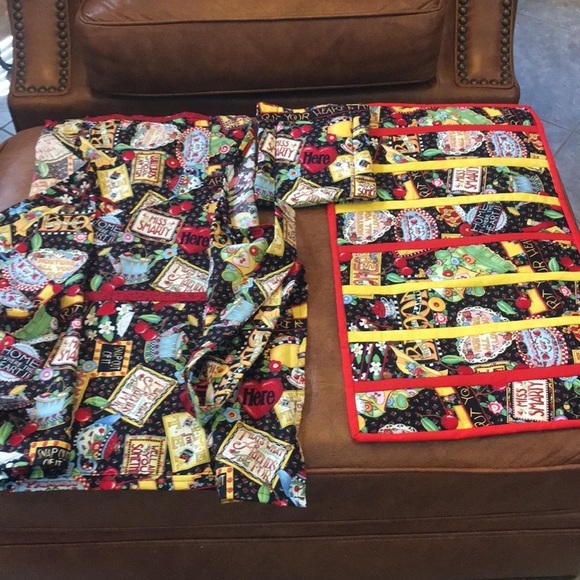 Other - 3 piece handmade Apron set New and one of a kind